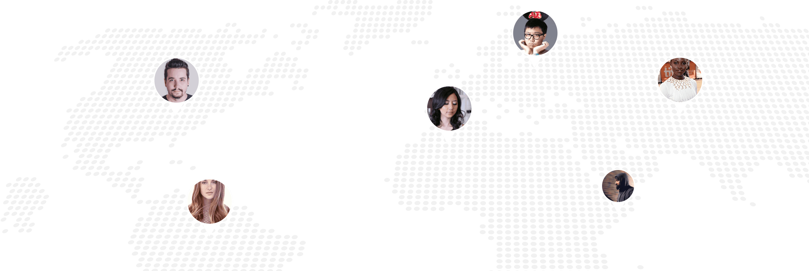Global map showing coverage